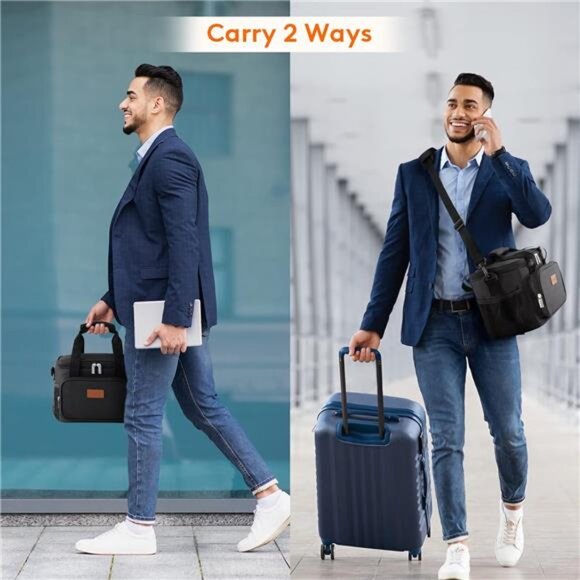 Large Lunch Bag Insulated Lunch Box Soft Cooler Cooling Tote for Adult Men Women - Picture 6 of 7